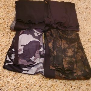 4 pairs of boys athletic pants with pockets size 10/12